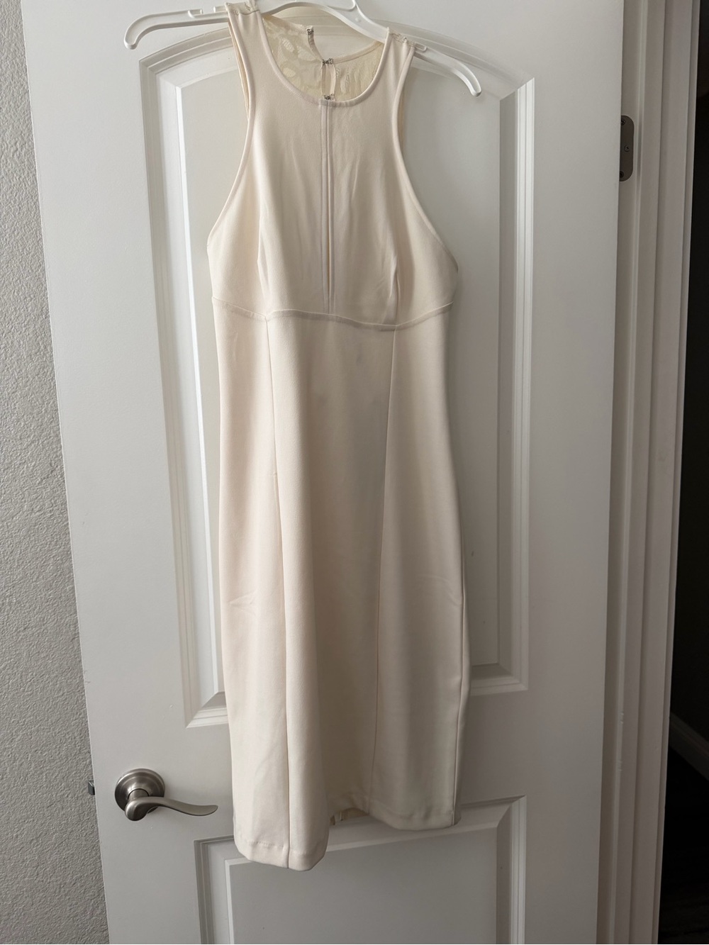 NWT H&M Cream Midi Dress 12
